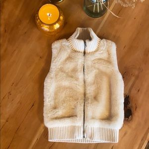 Kids Faux Fur Sweater Vest